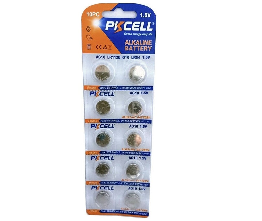 LR1130 Battery Pack of 10 Alkaline 1.5V