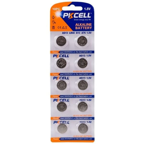 LR44 Battery Pack of 10 Alkaline 1.5V