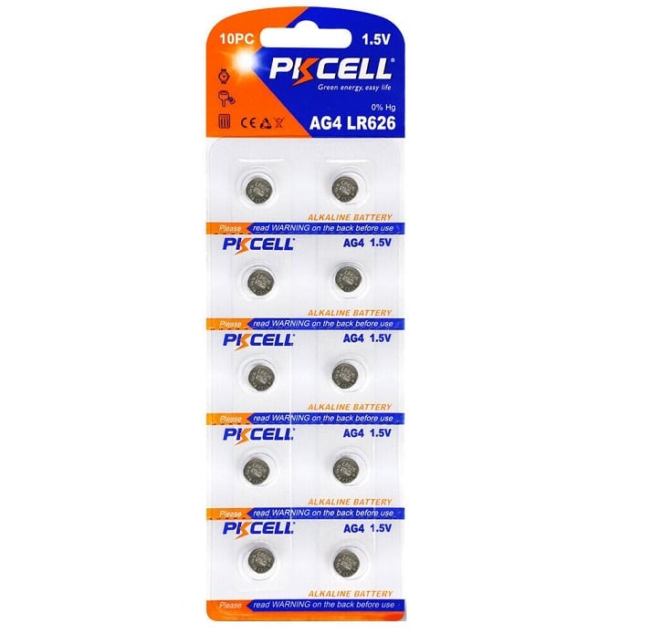 AG4 Battery Pack of 10 Alkaline 1.5V