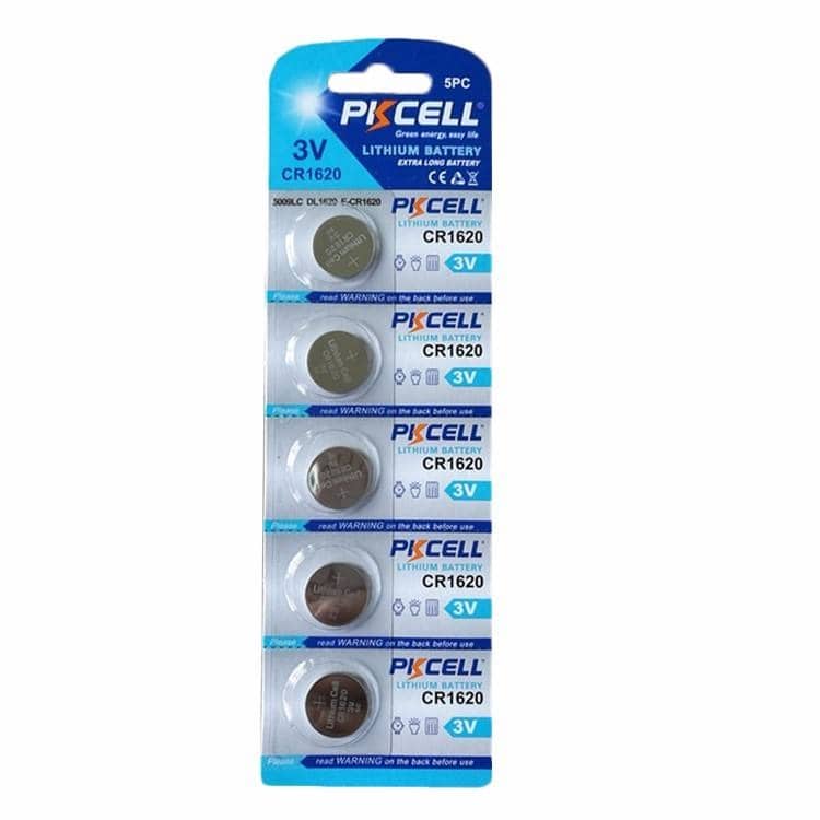 5 Pack CR1620 Battery Lithium 3V