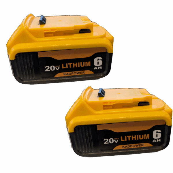 KADPOWER 2 Pack DeWalt 20V 6.0AH Max XR Lithium Replacement Battery For DCB200