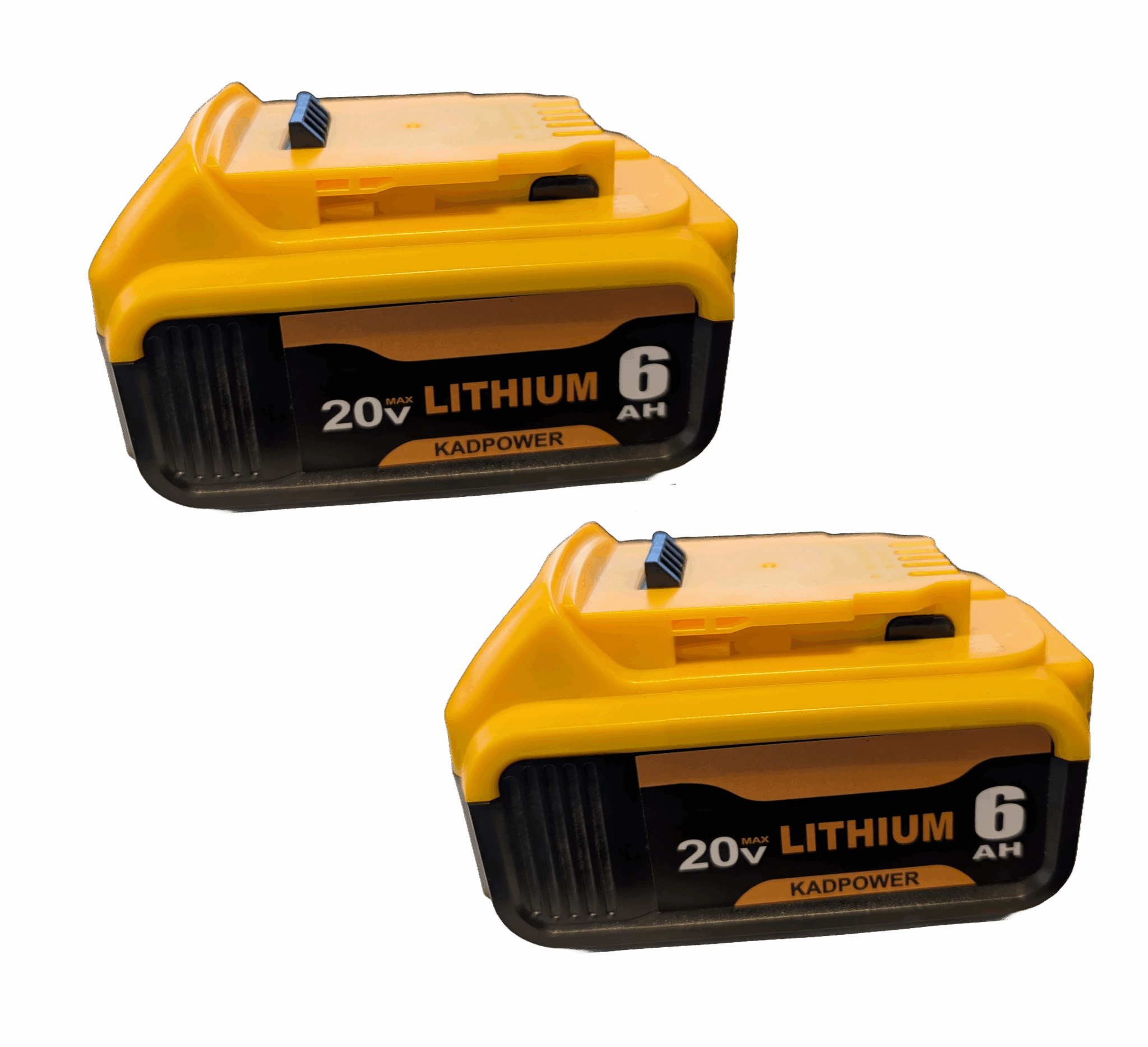 KADPOWER 2 Pack DeWalt 20V 6.0AH Max XR Lithium Replacement Battery For DCB200