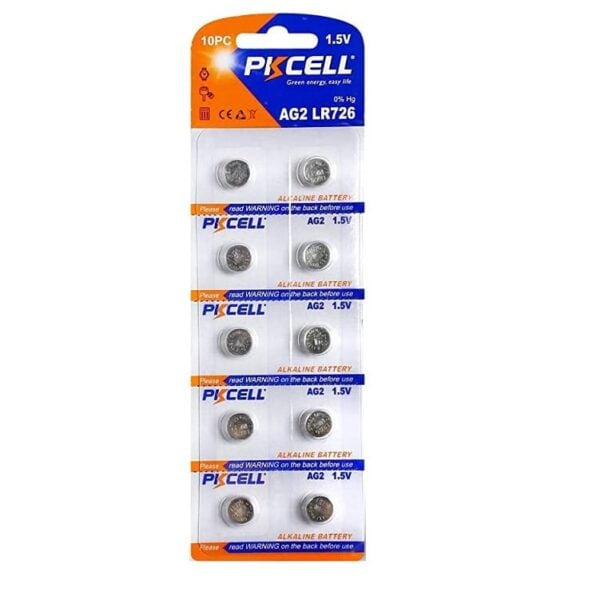 LR726 Battery Pack of 10 Alkaline 1.5V