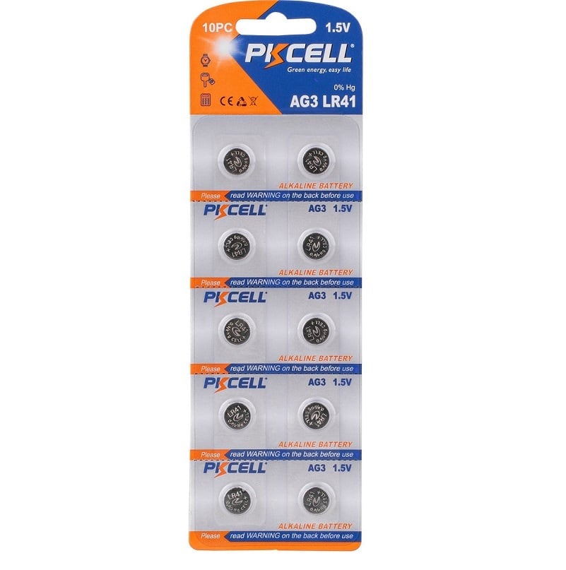 LR736 Battery Pack of 10 Alkaline 1.5V