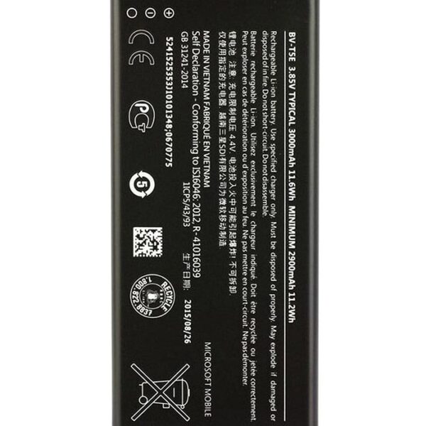 Microsoft-Lumia-950-Battery-BV-T5E replacement 2900mah 3.85v