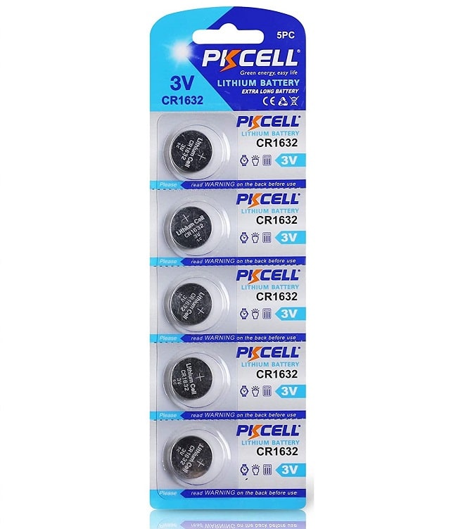 5 Pack CR1632 Battery Lithium 3V