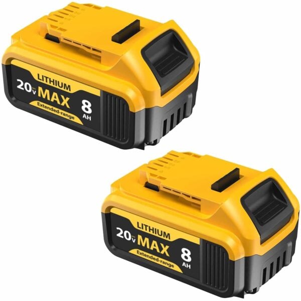 dewalt 20v battery max xr 8ah pack of 2 DCB200-2 DCB200
