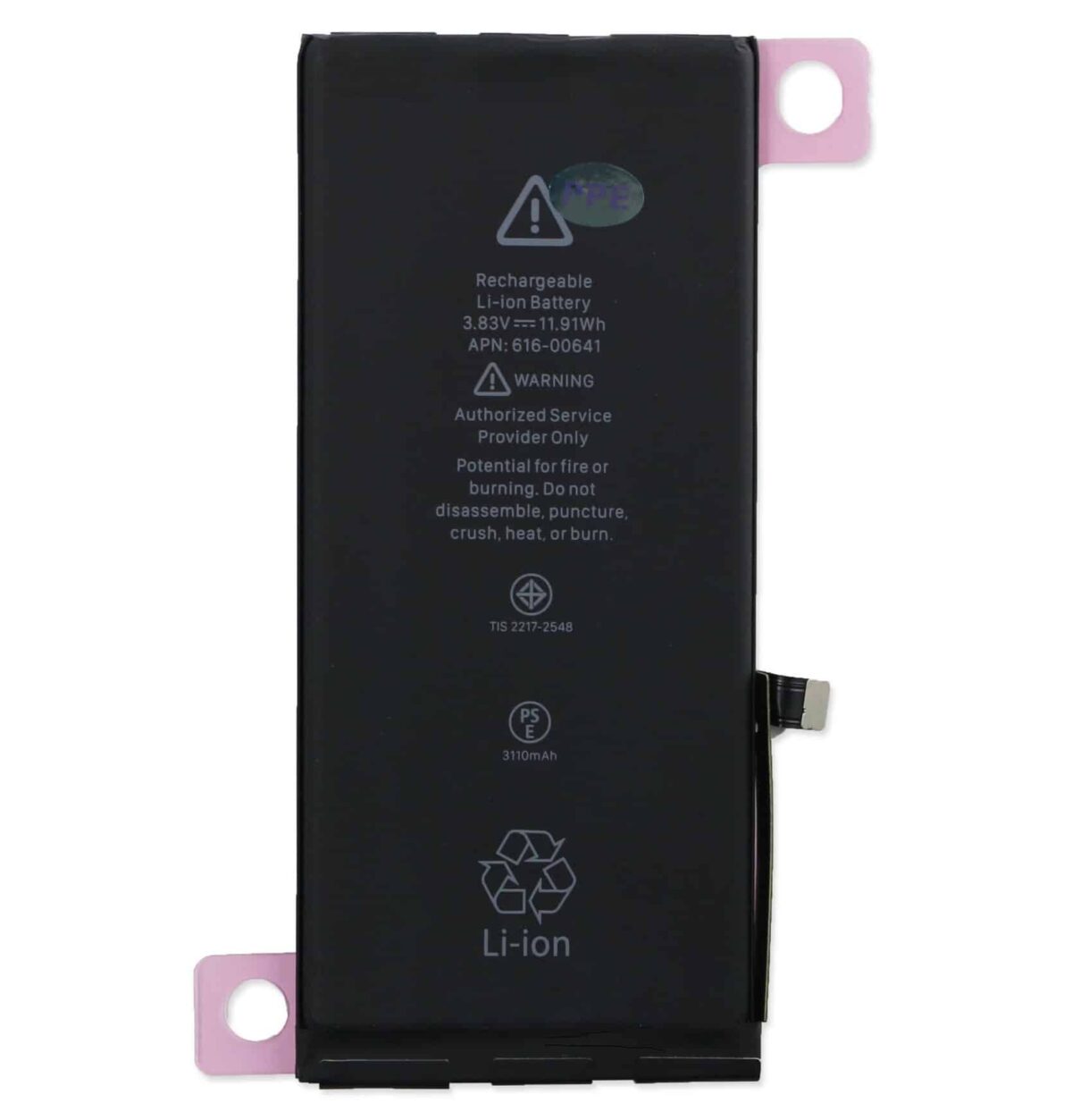 iPhone 11 battery with adhesive tabs