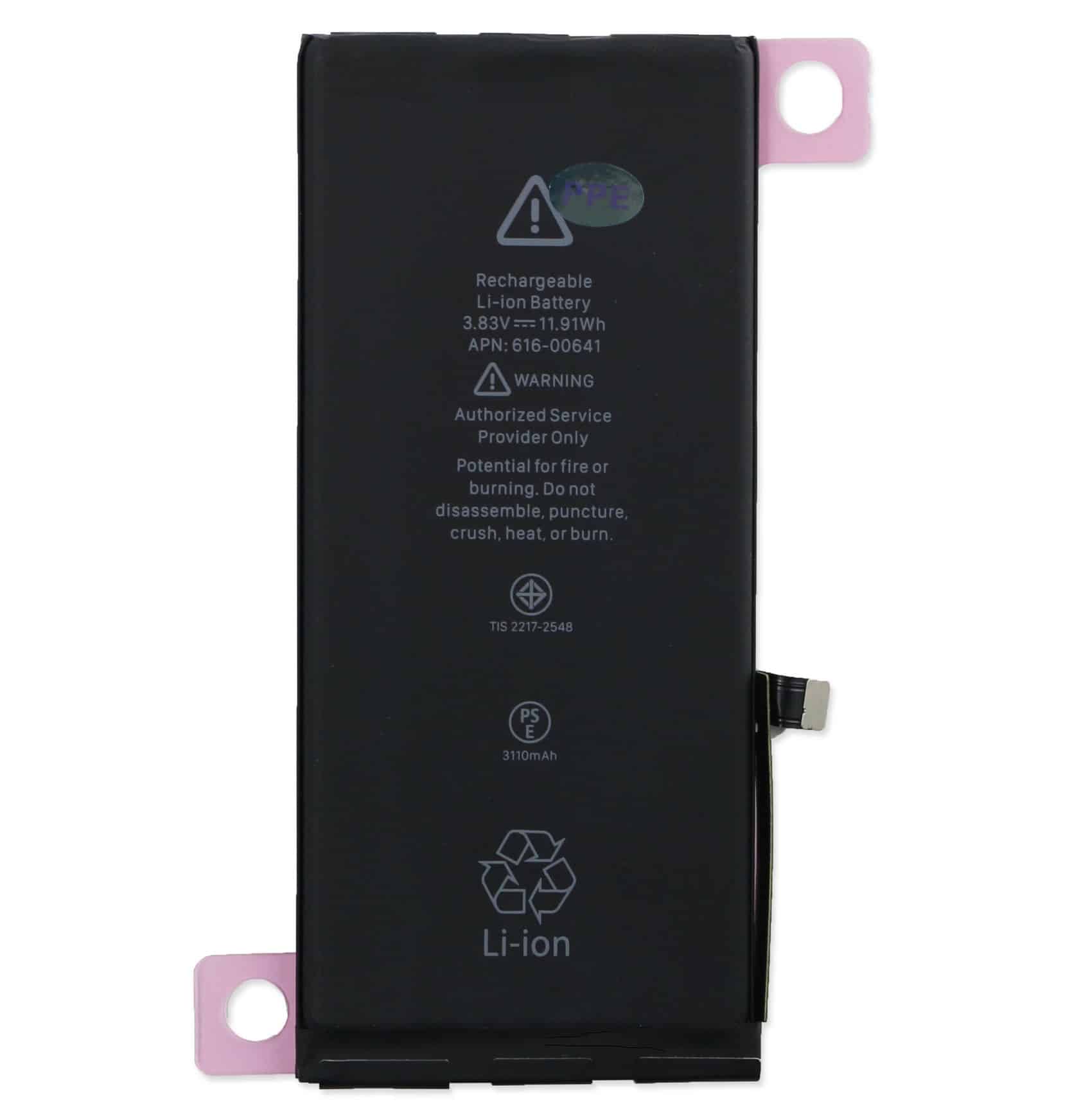 iPhone 11 battery with adhesive tabs