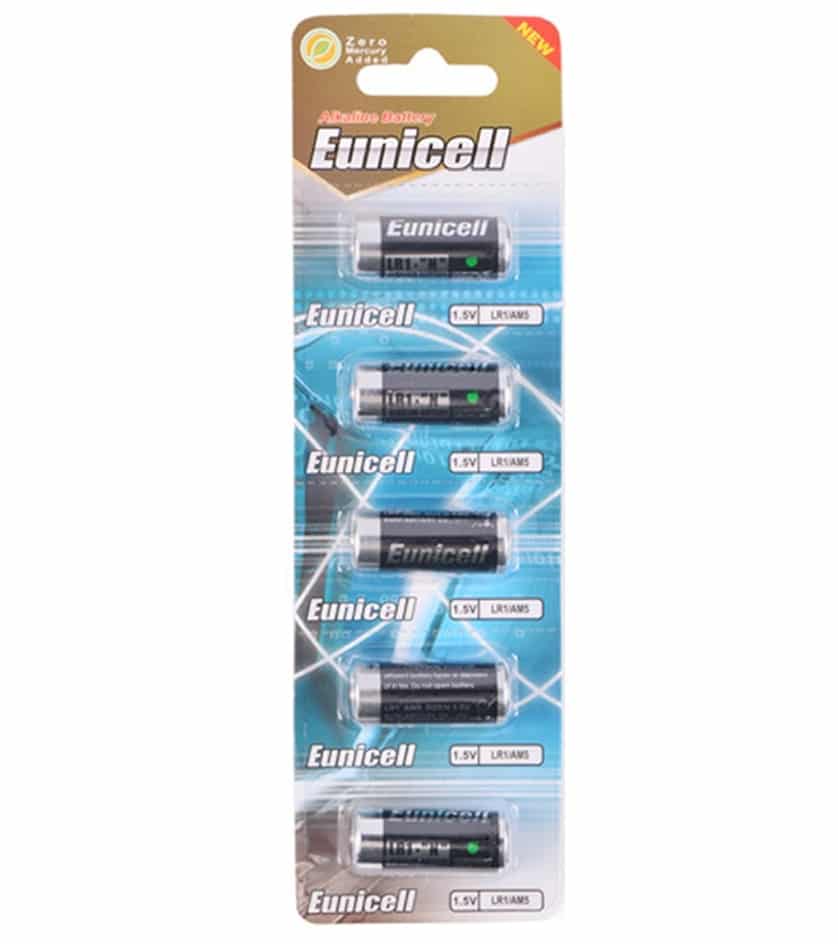 lr1 n size battery pack of 5