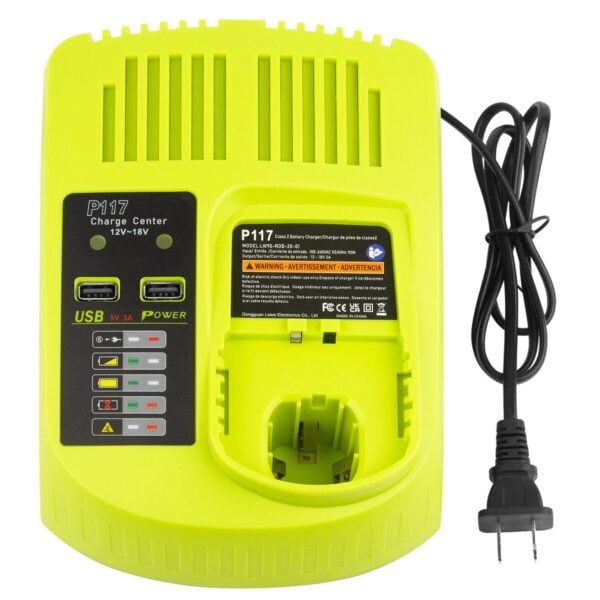 Ryobi 18V Battery Charger ONE plus Lithium-Ion 14.4V NiCad NiMh 2