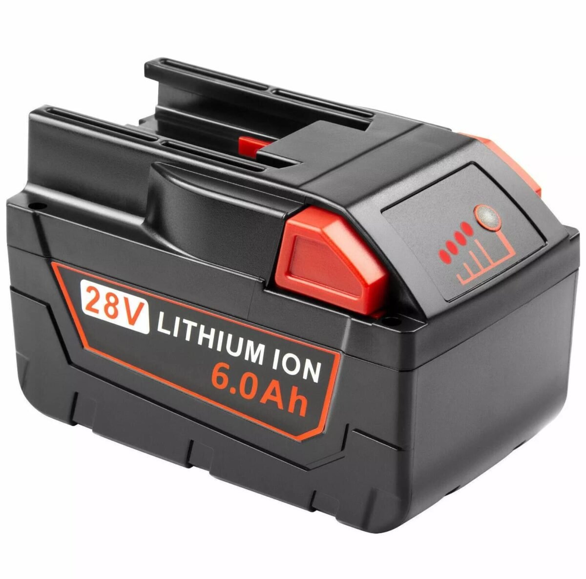 Milwaukee M28 28V Battery 6.0Ah Replacement Compatible with M28, M28B, M28BX, 48-11-2830 - Image 1