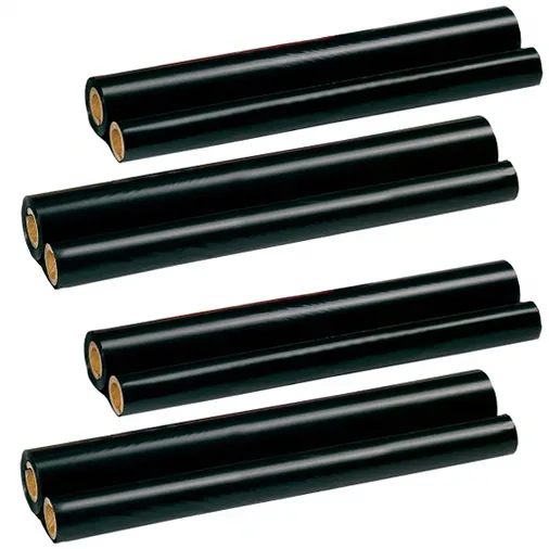 4 Pack - Compatible Sharp UX-5CR Thermal Transfer Fax Imaging Film - Compatible replacement black ribbon roll for Sharp printers