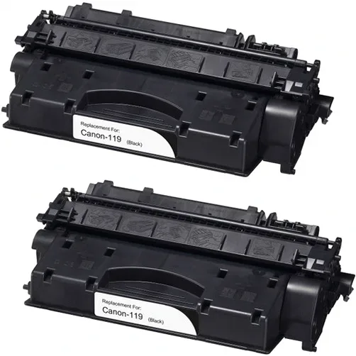 Canon 119 Compatible Black Toner Cartridge (3480B001AA) - 2 Pack - Compatible replacement black toner cartridge for Canon printers
