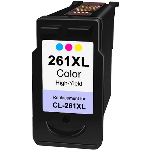 Canon 261XL Color Ink Cartridge - High-Yield - Remanufactured (Canon CL-261XL) - Compatible replacement color ink cartridge for Canon printers