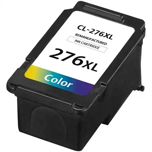 Canon 276 Ink Cartridge, High Yield (XL), Remanufactured (Canon CL-276XL) - Compatible replacement color ink cartridge for Canon printers