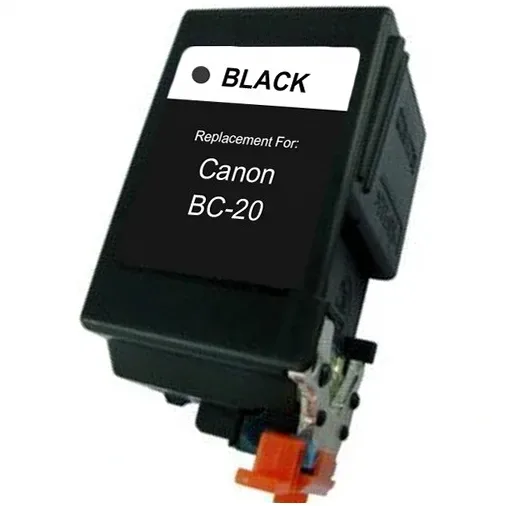 Canon BC-20 Black Ink Cartridge - Remanufactured (0895A003) - Compatible replacement black ink cartridge for Canon printers