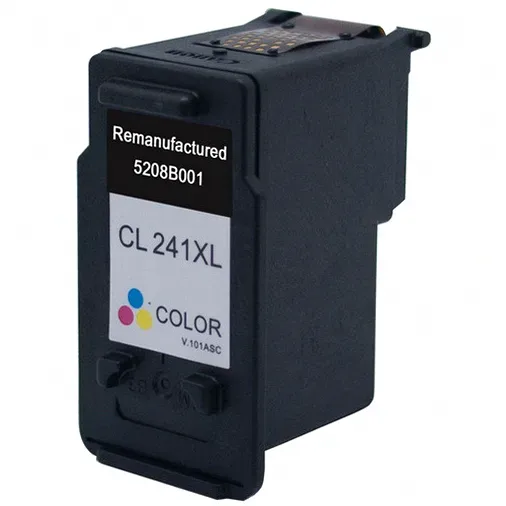 Canon CL-241XL Color Ink Cartridge, High-Yield - Remanufactured (5208B001) - Compatible replacement color ink cartridge for Canon printers