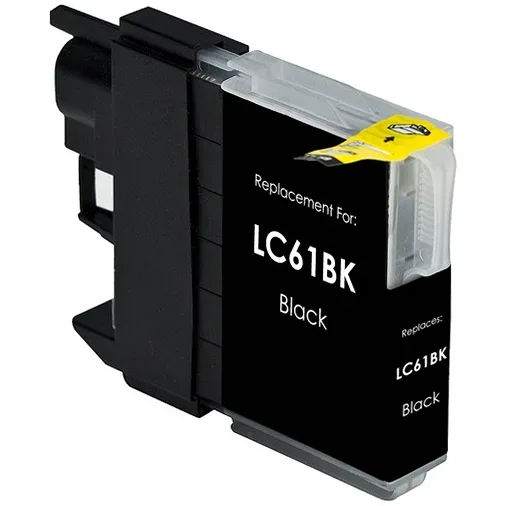 Compatible Brother LC61BK Ink Cartridge - Black - Compatible replacement black ink cartridge for Brother printers