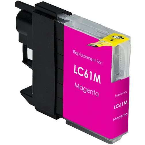 Compatible Brother LC61M Ink Cartridge - Magenta - Compatible replacement magenta ink cartridge for Brother printers