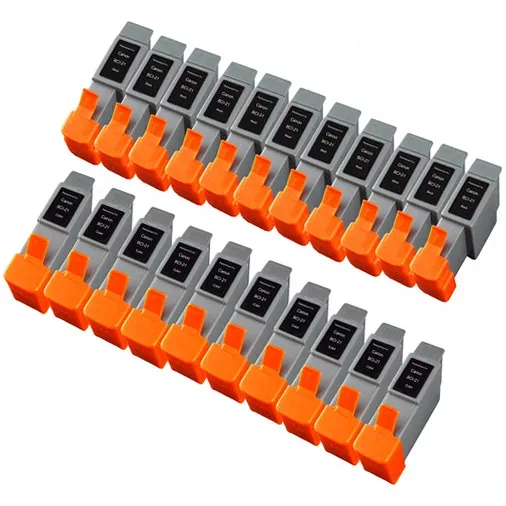 Compatible Canon BCI-21 Ink Cartridges Value Pack - 10 Black, 10 Color (20-Pack) - Compatible replacement black 170 pgs , color 140 pgs ink cartridge for Canon printers
