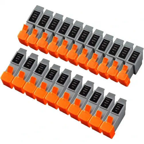 Compatible Canon BCI-24 Ink Cartridges Value Pack - 10 Black, 10 Color (20-Pack) - Compatible replacement black 520 pgs , color 166 pgs ink cartridge for Canon printers