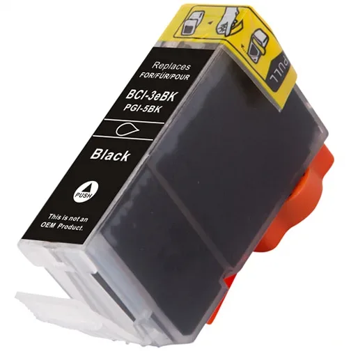 Compatible Canon BCI-3eBK Black Ink Cartridge (4479A003) - Compatible replacement black ink cartridge for Canon printers