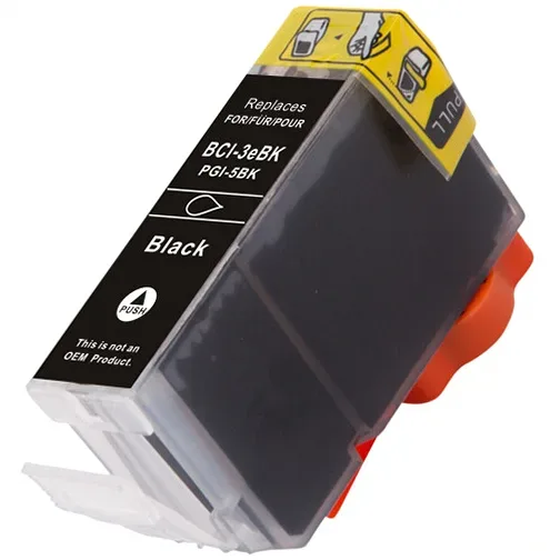 Compatible Canon BCI-6BK Black Ink Cartridge (4705A003) - Compatible replacement black ink cartridge for Canon printers