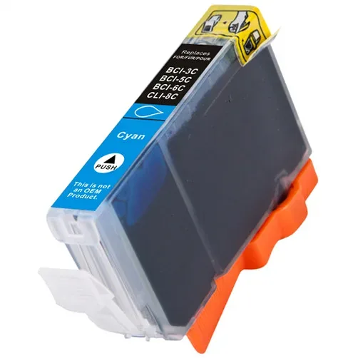 Compatible Canon BCI-6C Cyan Ink Cartridge (BCI-6C) - Compatible replacement cyan ink cartridge for Canon printers