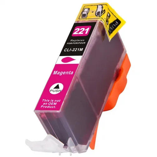Compatible Canon CLI-221M Magenta Ink Cartridge - Compatible replacement magenta ink cartridge for Canon printers
