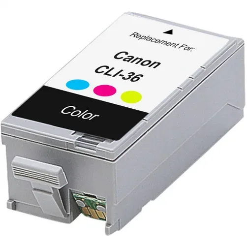 Compatible Canon CLI-36 Color Ink Cartridge - Compatible replacement color ink cartridge for Canon printers