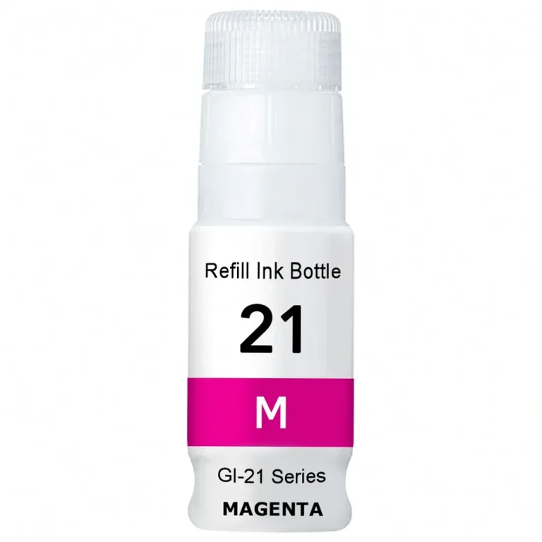 Compatible Canon GI-21 Magenta Ink Bottle - Compatible replacement magenta ink bottle for Canon printers