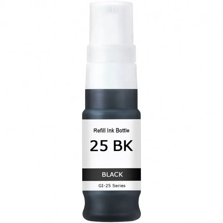 Compatible Canon GI-25 Black Ink Bottle - Compatible replacement black ink bottle for Canon printers