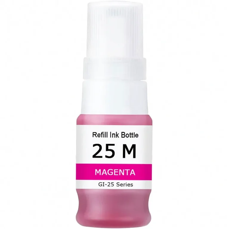 Compatible Canon GI-25 Magenta Ink Bottle - Compatible replacement magenta ink bottle for Canon printers