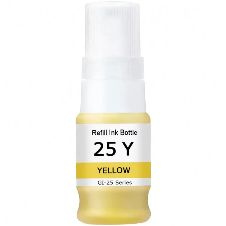 Compatible Canon GI-25 Yellow Ink Bottle - Compatible replacement yellow ink bottle for Canon printers