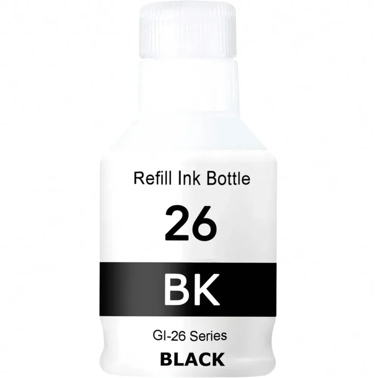 Compatible Canon GI-26 Black Ink Bottle - Compatible replacement black ink bottle for Canon printers