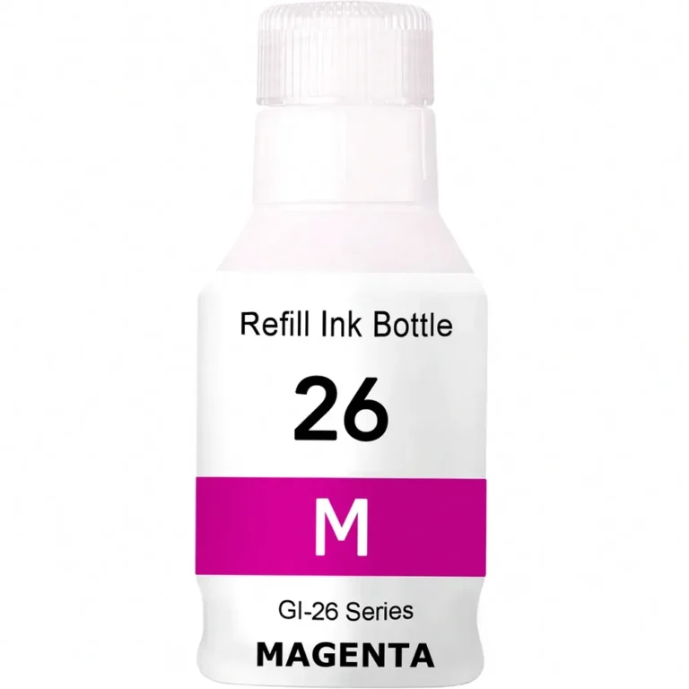 Compatible Canon GI-26 Magenta Ink Bottle - Compatible replacement magenta ink bottle for Canon printers