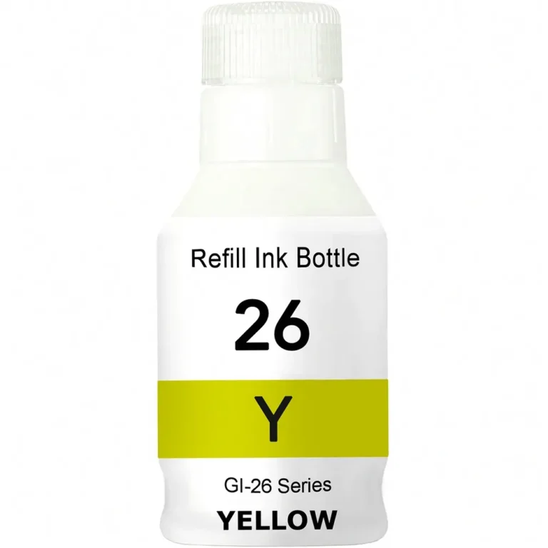 Compatible Canon GI-26 Yellow Ink Bottle - Compatible replacement yellow ink bottle for Canon printers