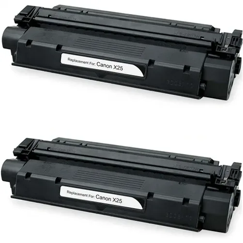 Compatible Canon X25 Black Toner Cartridge - 2-Pack (8489A001AA) - Compatible replacement black toner cartridge for Canon printers