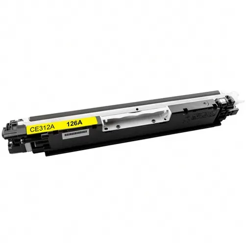 Compatible HP 126A Yellow Toner Cartridge (CE312A) - Compatible replacement yellow toner cartridge for HP printers