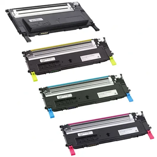Dell 1230c and Dell 1235c Compatible Toner Combo 1 Black, 1 Cyan, 1 Magenta, 1 Yellow - 4 Pack - Compatible replacement color toner cartridge for Dell printers