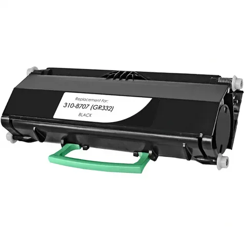 Dell 1720 Black Compatible Toner Cartridge (310-8707), GR332 - 6,000 Pages - Compatible replacement black toner cartridge for Dell printers
