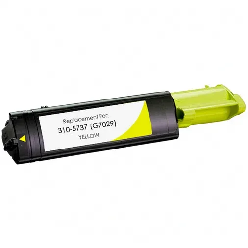Dell 3000cn Yellow Compatible Toner Cartridge (310-5737), G7029 - Compatible replacement yellow toner cartridge for Dell printers