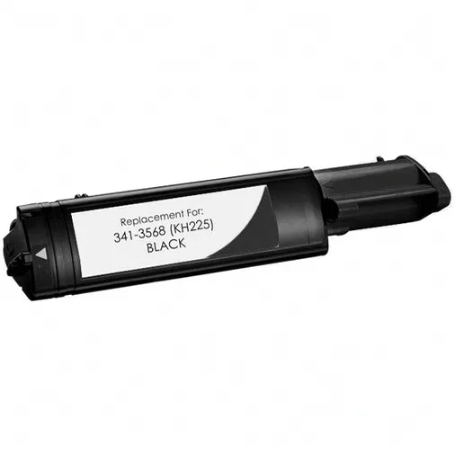 Dell 3010cn Black Compatible Toner Cartridge (341-3568), KH225 - Compatible replacement black toner cartridge for Dell printers