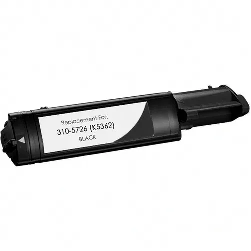Dell 3100cn and Dell 3000cn Black Compatible Toner Cartridge (310-5726), K5362 - Compatible replacement black toner cartridge for Dell printers