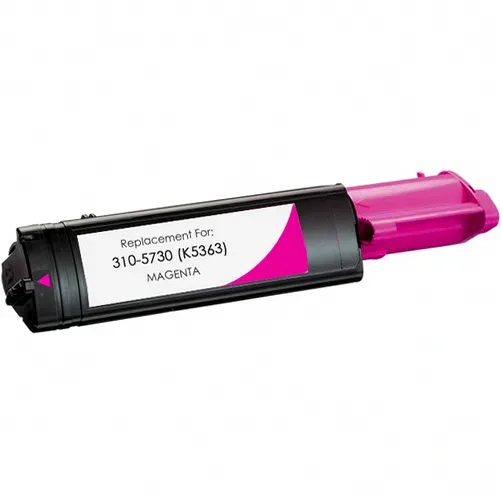 Dell 3100cn and Dell 3000cn Magenta Compatible Toner Cartridge (310-5730), K5363 - Compatible replacement magenta toner cartridge for Dell printers