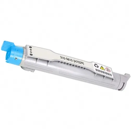 Dell 5100cn Cyan Remanufactured Toner Cartridge (310-5810), H7029 - Compatible replacement cyan toner cartridge for Dell printers