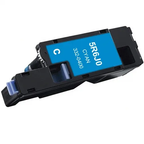 Dell C1660w Cyan Compatible Toner Cartridge (332-0400), 5R6J0 - Compatible replacement cyan toner cartridge for Dell printers