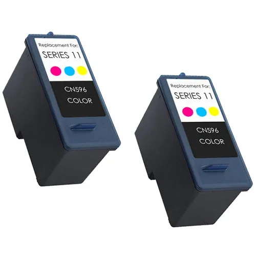 Dell Series 11 Remanufactured Color Ink Cartridge (CN596) - 2 Pack - Compatible replacement color ink cartridge for Dell printers