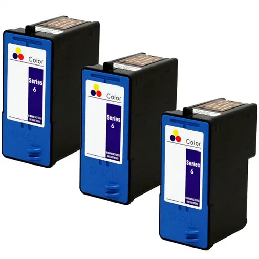 Dell Series 6 Remanufactured Color Ink Cartridge (PG324, JF333) - 3 Pack - Compatible replacement color ink cartridge for Dell printers